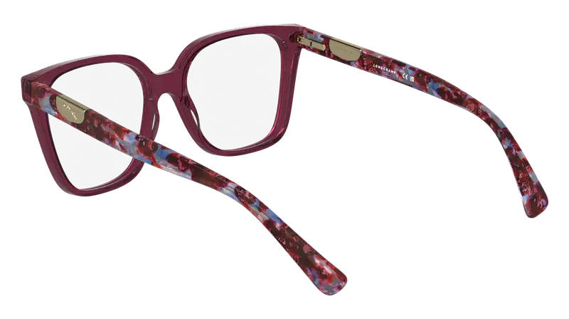 LONGCHAMP Donna LO2765 500 Montature da vista Acetato Viola Squadrata Normale miniatura 3