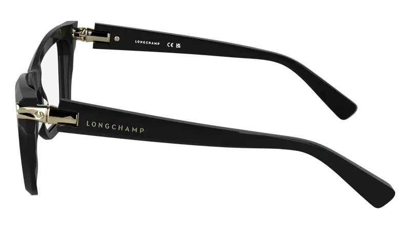 LONGCHAMP Donna LO2766 001 Montature da vista Acetato Nero Cat Eye Normale miniatura 2