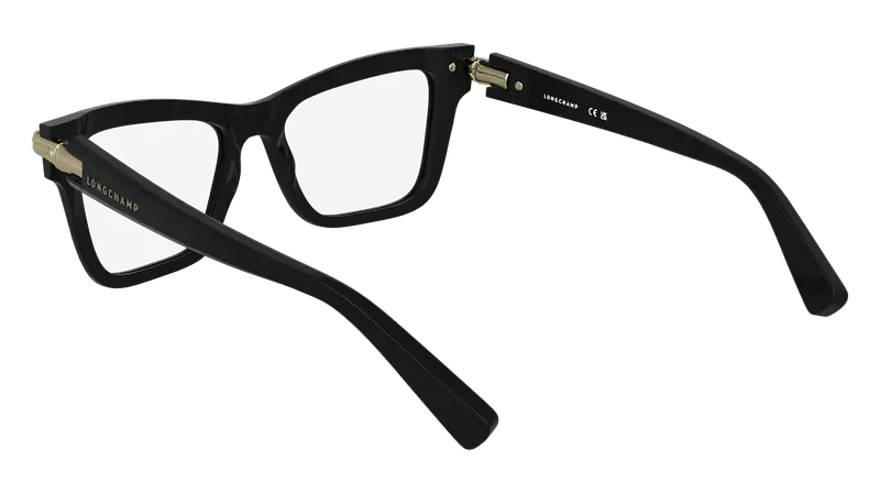 LONGCHAMP Donna LO2766 001 Montature da vista Acetato Nero Cat Eye Normale miniatura 3