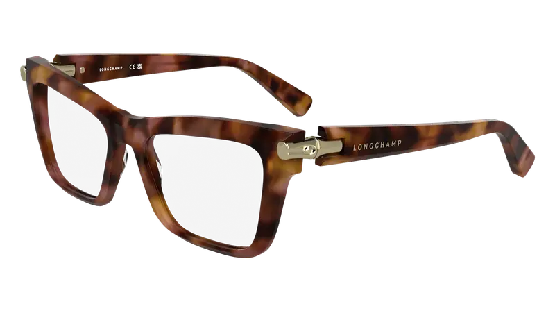 LONGCHAMP Donna LO2766 690 Montature da vista Acetato Havana  Cat Eye Normale