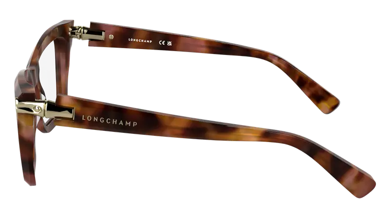 LONGCHAMP Donna LO2766 690 Montature da vista Acetato Havana Cat Eye Normale miniatura 2