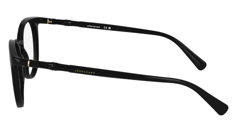 LONGCHAMP Donna LO2768 001 Montature da vista Bio-iniettato Nero Rotonda Normale miniatura 2