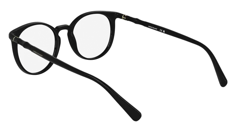 LONGCHAMP Donna LO2768 001 Montature da vista Bio-iniettato Nero Rotonda Normale miniatura 3