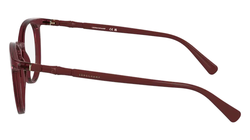 LONGCHAMP Donna LO2768 601 Montature da vista Bio-iniettato Bordeaux Rotonda Normale miniatura 2