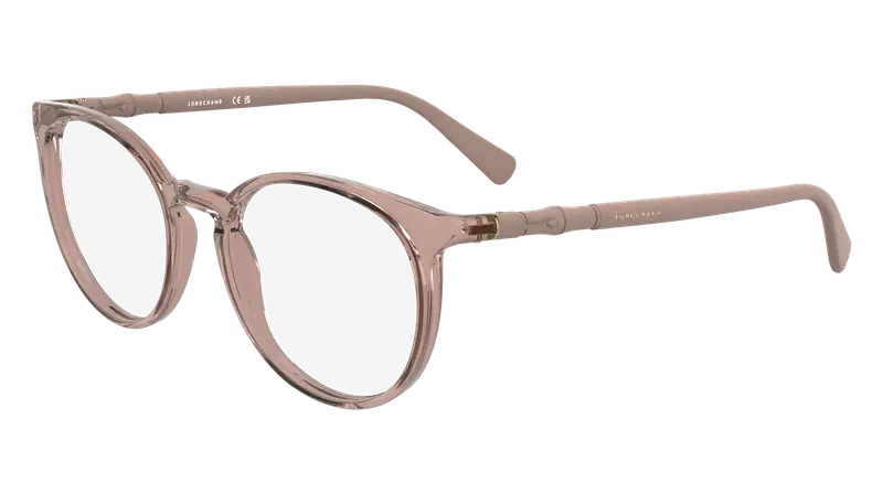 LONGCHAMP Donna LO2768 610 Montature da vista Bio-iniettato Rosa  Rotonda Normale