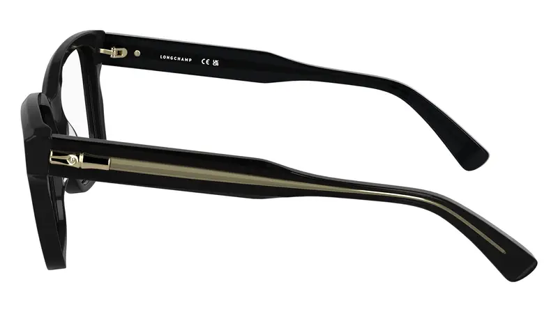 LONGCHAMP Donna LO2770 001 Montature da vista Acetato Nero Squadrata Normale miniatura 2