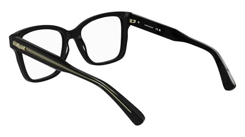 LONGCHAMP Donna LO2770 001 Montature da vista Acetato Nero Squadrata Normale miniatura 3