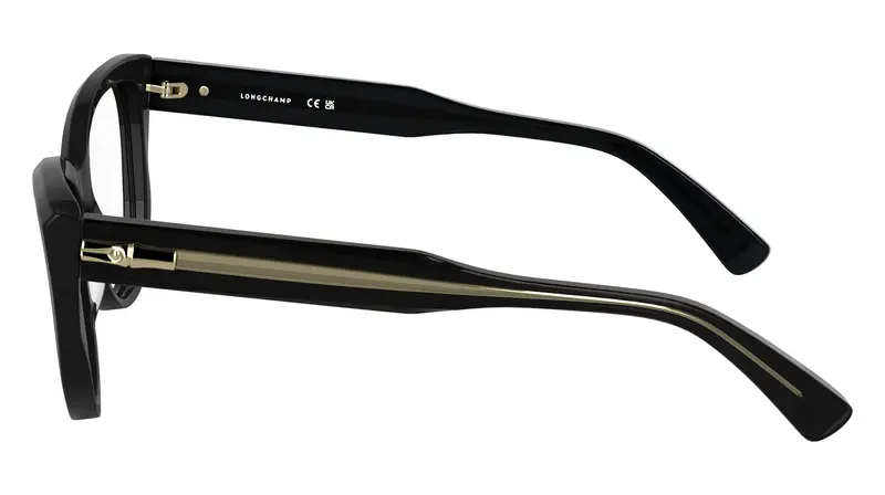 LONGCHAMP Donna LO2771 001 Montature da vista Acetato Nero Cat Eye Normale miniatura 2