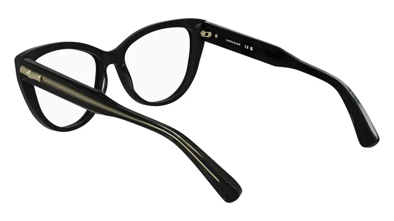 LONGCHAMP Donna LO2771 001 Montature da vista Acetato Nero Cat Eye Normale miniatura 3