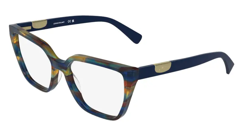 Donna LO2785 407 Montature da vista Acetato Blu Cat Eye Normale