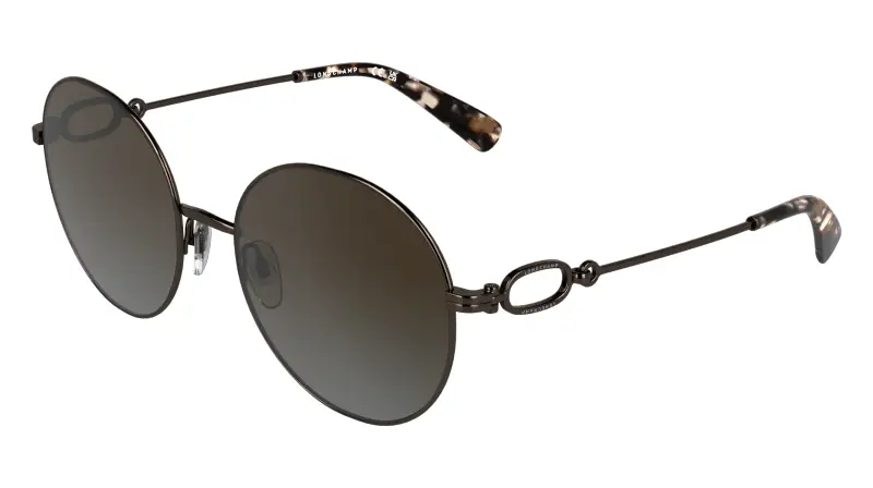 Donna LONGCHAMP LO188S 206 Occhiali da sole Metallo Marrone Marrone Rotonda Normale