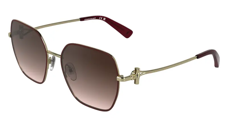 Donna LONGCHAMP LO190S 721 Occhiali da sole Metallo Viola Squadrata Normale