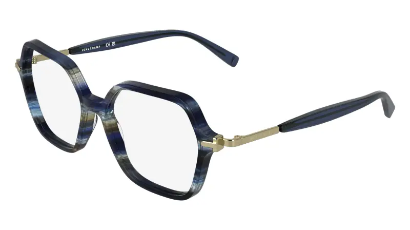 Donna LONGCHAMP LO2782 407 Montature da vista Acetato Blu Squadrata Normale