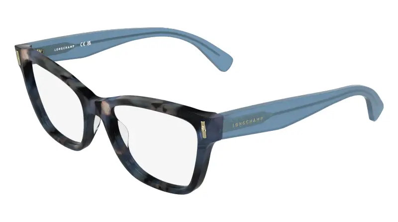 Donna LONGCHAMP LO2794 436 Montature da vista Acetato Blu Squadrata Normale