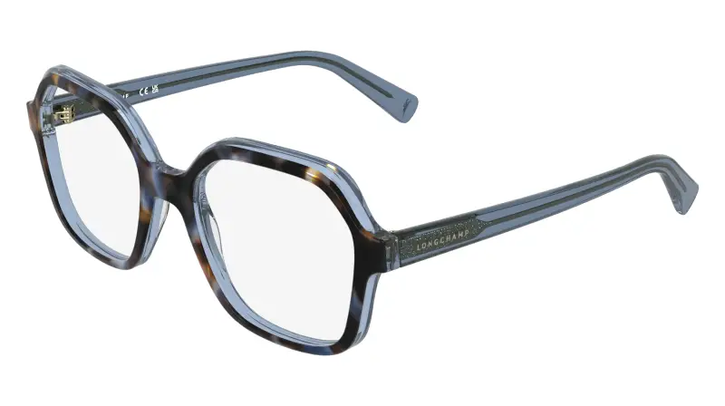 Donna LONGCHAMP LO2796 439 Montature da vista Acetato Azzurro Squadrata Normale