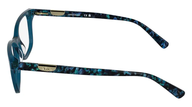 Donna LONGCHAMP LO2797 400 Montature da vista Acetato Blu Squadrata Normale miniatura 3