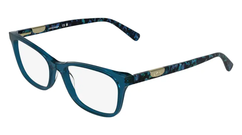 Donna LONGCHAMP LO2797 400 Montature da vista Acetato Blu Squadrata Normale