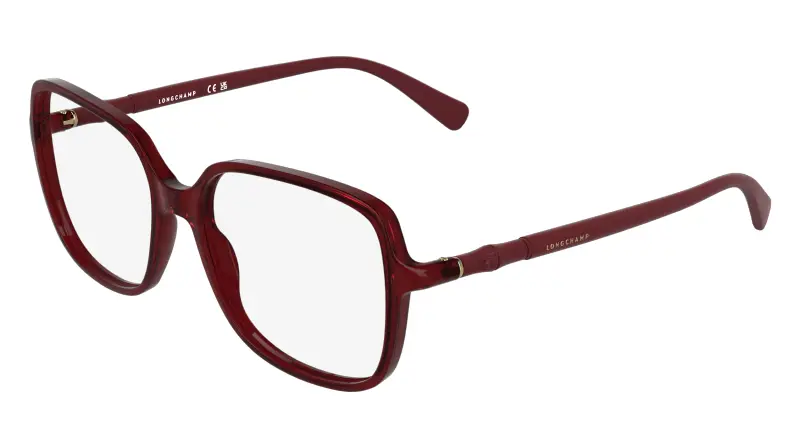Donna LONGCHAMP LO2802 601 Montature da vista Bio-iniettato Bordeaux Squadrata Normale