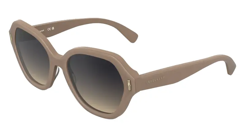 Donna LONGCHAMP LO801S 272 Occhiali da sole Acetato Nude Grigio Squadrata Normale