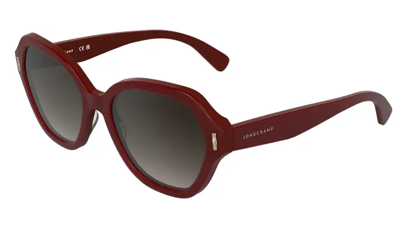 Donna LONGCHAMP LO801S 601 Occhiali da sole Acetato Bordeaux Squadrata Normale