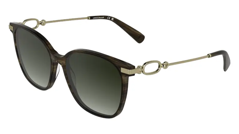 Donna LONGCHAMP LO805S 211 Occhiali da sole Acetato Marrone Marrone Squadrata Normale