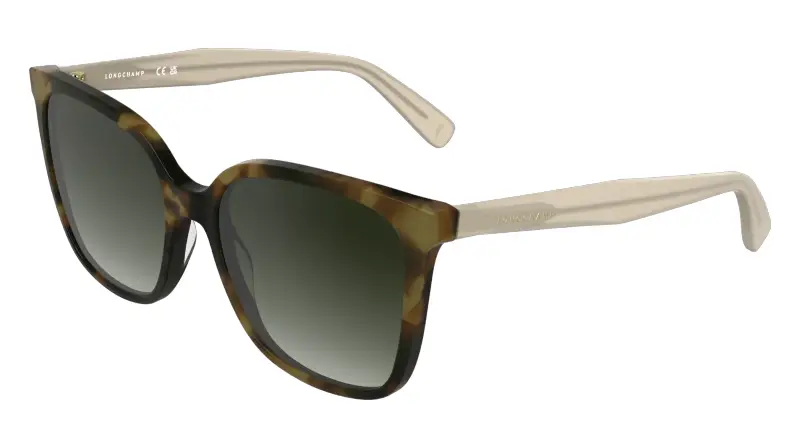 Donna LONGCHAMP LO807S 321 Occhiali da sole Acetato Havana Marrone Squadrata Normale
