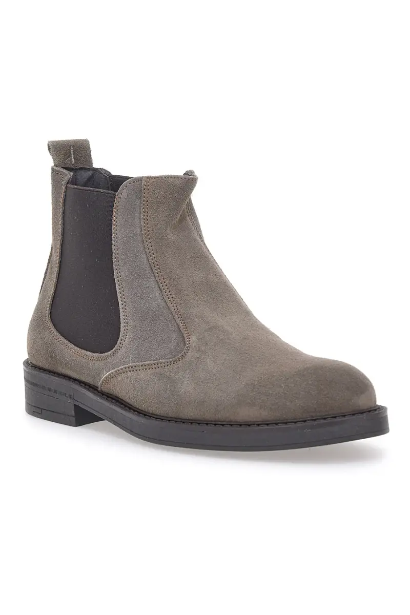 Stivaletti Beatles Tortora in Pelle Scamosciata Longford 09 [TORTORA] miniatura 2