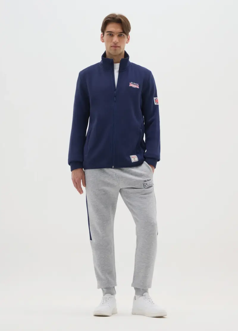 Giubbotto Blu Pesante Con Logo, Uomo, Blu miniatura 2