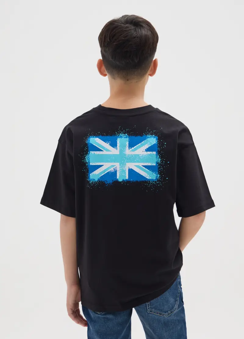 Lonsdale T-shirt Bambino Nero 4315631 miniatura 2