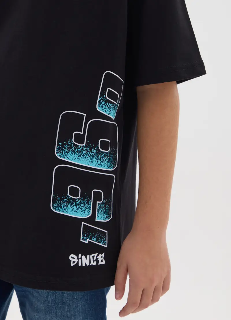 Lonsdale T-shirt Bambino Nero 4315631 miniatura 3