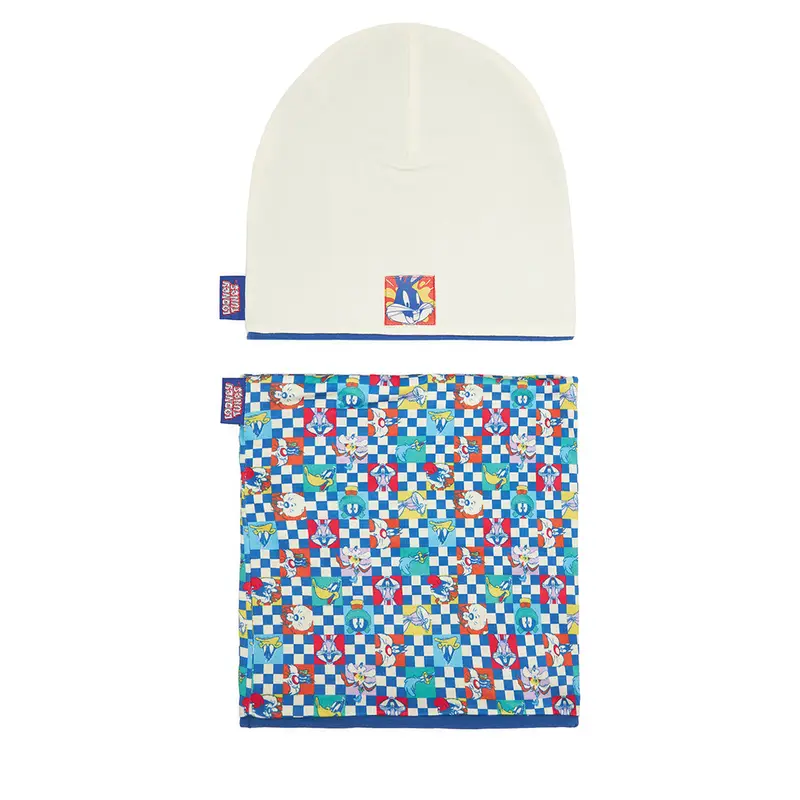 Completo cappello e scaldacollo Looney Tunes CEO-ACCCS-AW25-203WBLT Écru Écru