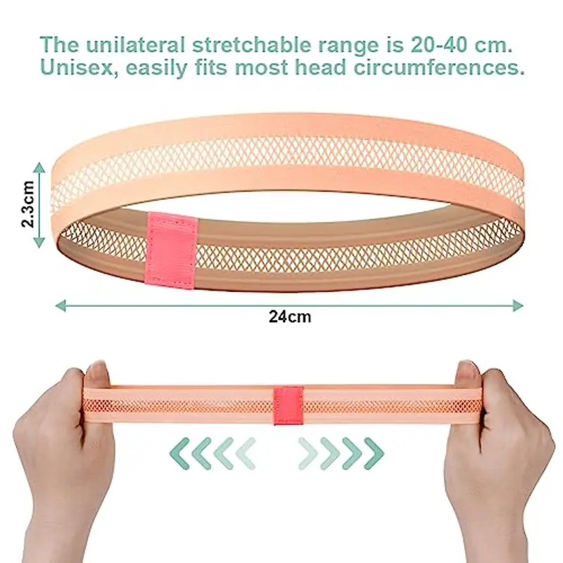 LOPHE Headband, 3 Pezzi Fascia Sportiva Fascia per Capelli Elastico, Fascia Sportiva Antiscivolo Sport Fasce Capelli miniatura 2