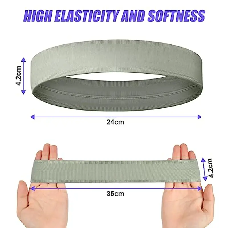 LOPHE Headband, 6 Pcs Fascia per Capelli Elastico Headband Fasce da Corsa per Uomo Donna, Fasce Sportive Elastiche miniatura 2