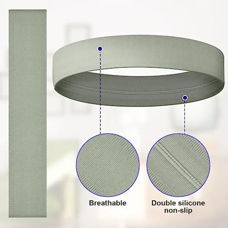 LOPHE Headband, 6 Pcs Fascia per Capelli Elastico Headband Fasce da Corsa per Uomo Donna, Fasce Sportive Elastiche miniatura 3