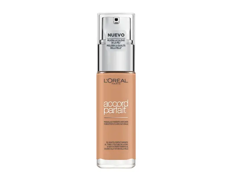 L'OREAL Accord Parfait Fondotinta Fluido Effetto Naturale 7.R / 7.C Ambre Rose