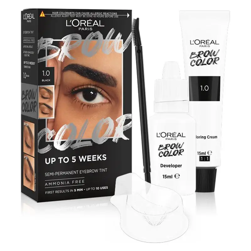 L'oreal Brow Color - Tinta per Sopracciglia 1.0 black 395
