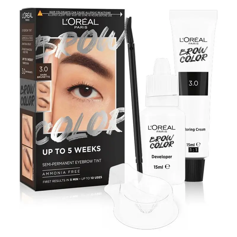 L'oreal Brow Color - Tinta per Sopracciglia 3.0 dark brunette 395