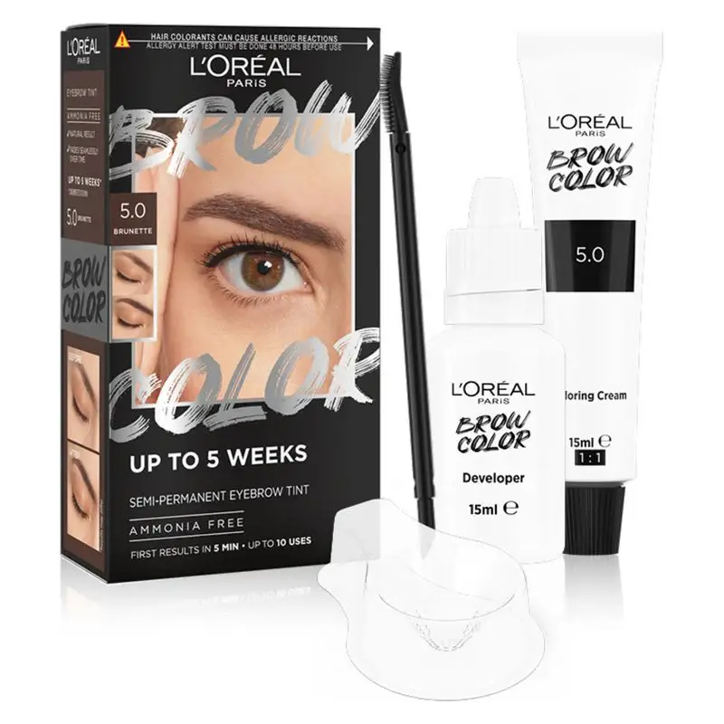 L'oreal Brow Color - Tinta per Sopracciglia 5.0 brunette 395