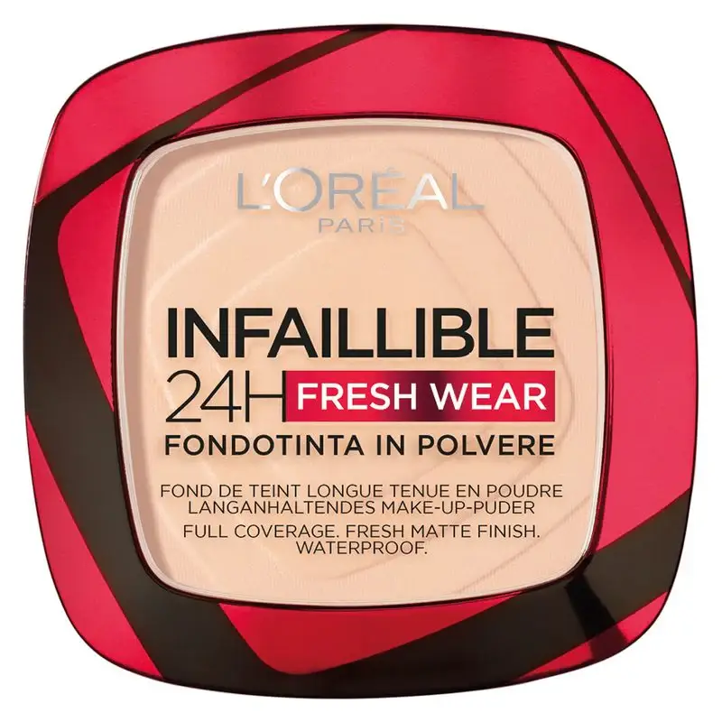 L'OREAL Infaillible 24H Fresh Wear - Fondotinta In Polvere 180 Rose Sand