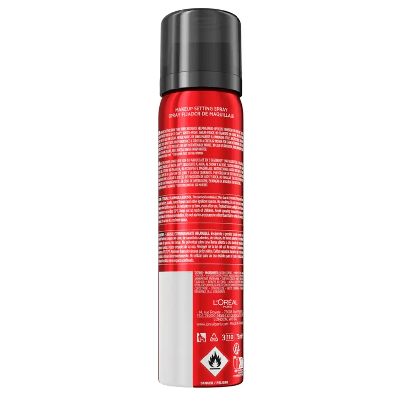L'oreal Infaillible 3-Second Setting Spray - 36H 75ML miniatura 2
