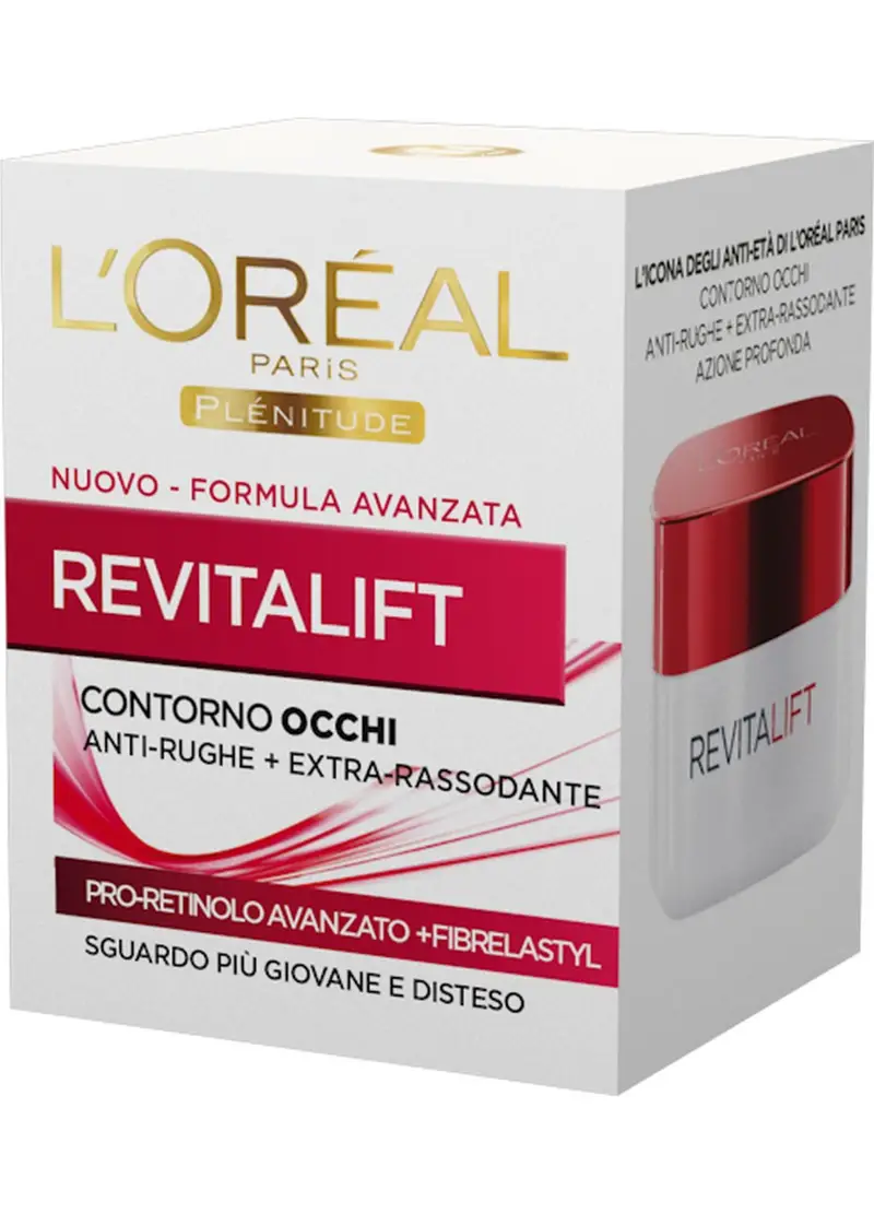 L'OREAL, L'oréal Paris Contorno Occhi Revitalift, Azione Anti-rughe Con Pro-retinolo Avanzato, 15 Ml., Donna, Bianco miniatura 3