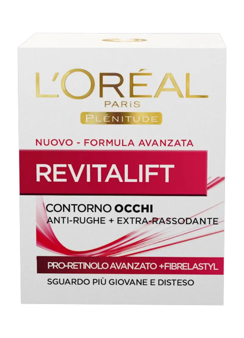 L'OREAL, L'oréal Paris Contorno Occhi Revitalift, Azione Anti-rughe Con Pro-retinolo Avanzato, 15 Ml., Donna, Bianco