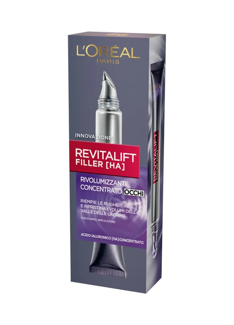 L'OREAL, L'oréal Paris Contorno Occhi Revitalift Filler, Azione Antirughe Rivolumizzante Con Acido Ialuronico Concentrato, 15 Ml., Donna, Bianco miniatura 2