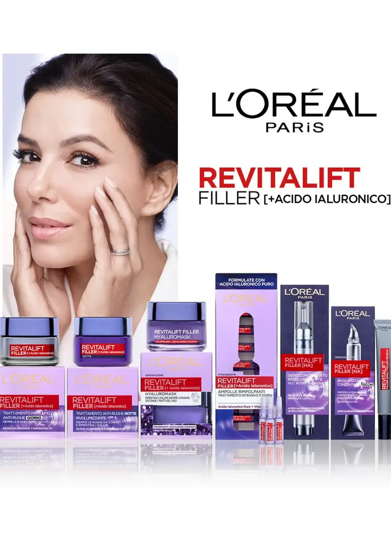 L'OREAL, L'oréal Paris Contorno Occhi Revitalift Filler, Azione Antirughe Rivolumizzante Con Acido Ialuronico Concentrato, 15 Ml., Donna, Bianco miniatura 3