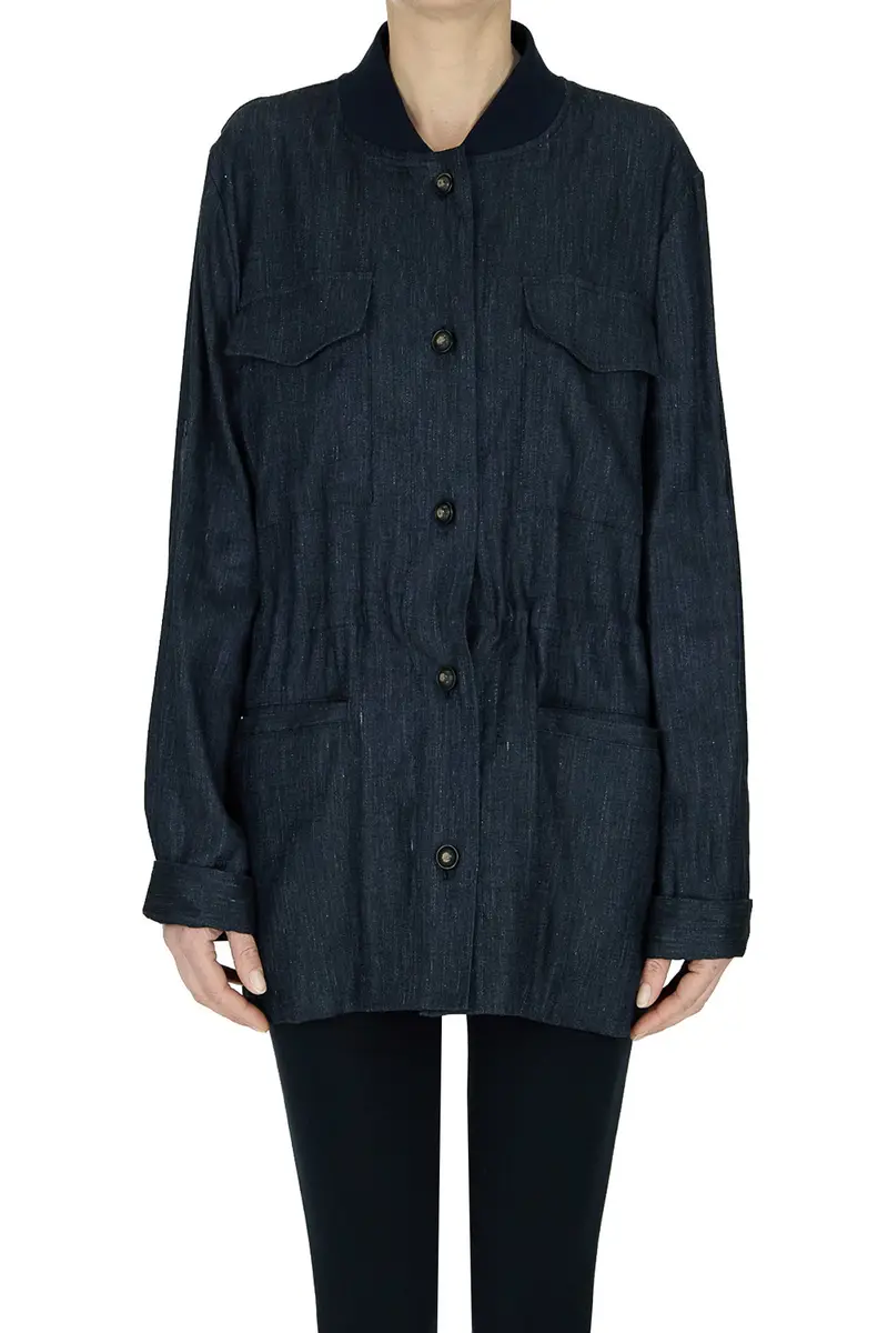 Giacca stile sahariana Denim