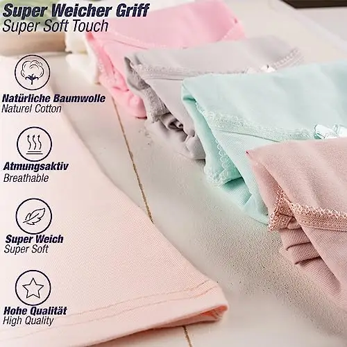 LOREZA ® 6 Cannottiera da Bambina in Cotone Canotta Intima - Modello 1-6 miniatura 3