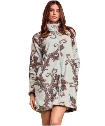 Vestaglia donna corta in caldo pile coral Lormar Pashmina PAS673825