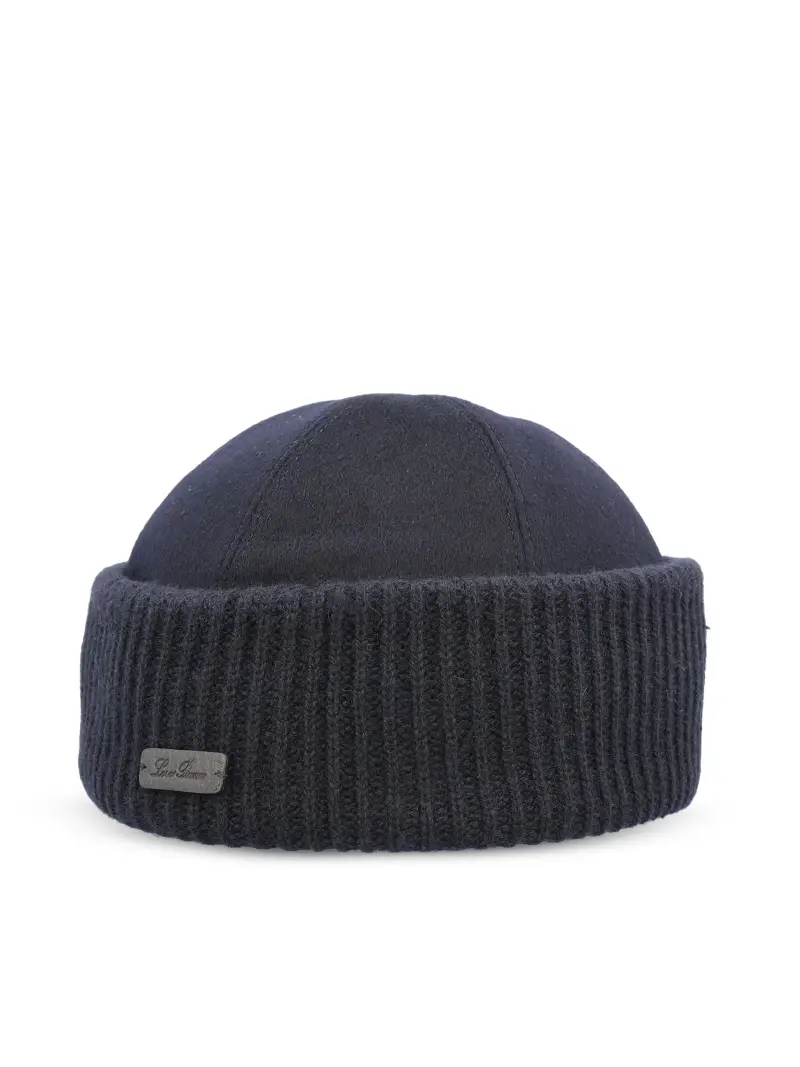 Berretto In Cashmere BLU miniatura 2