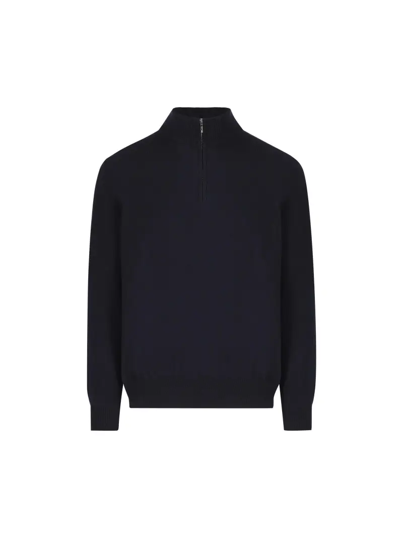 Mezzocollo Classic In Baby Cashmere BLU