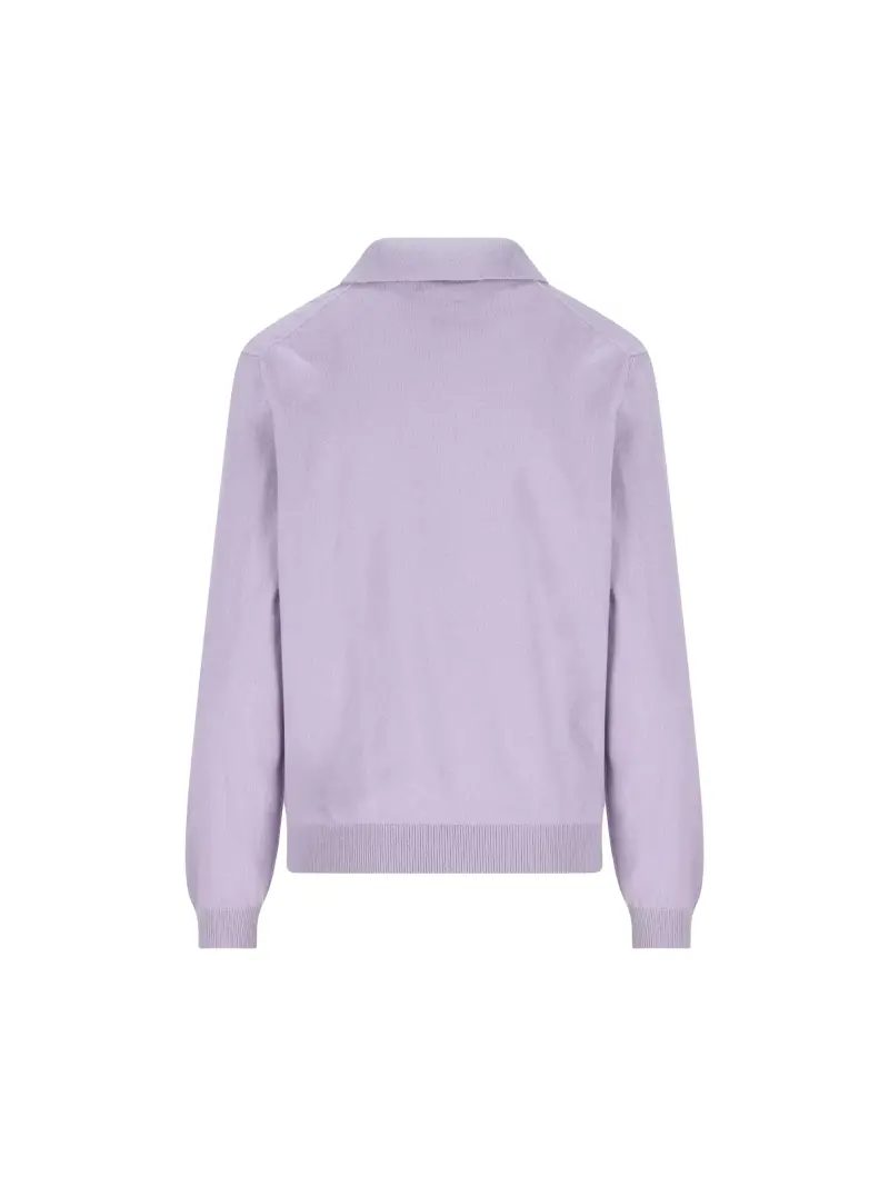 Polo In Cashmere VIOLA miniatura 2